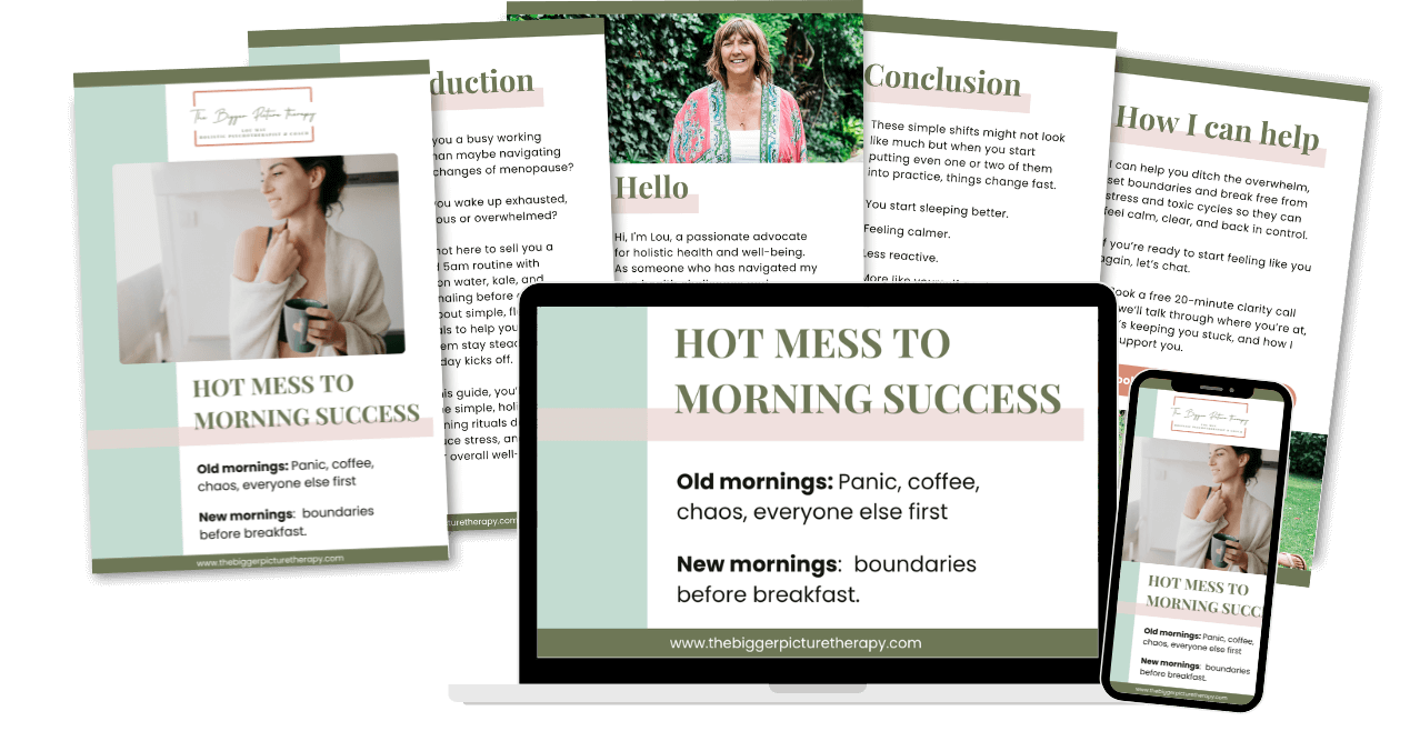 hot mess to morning success guide visual